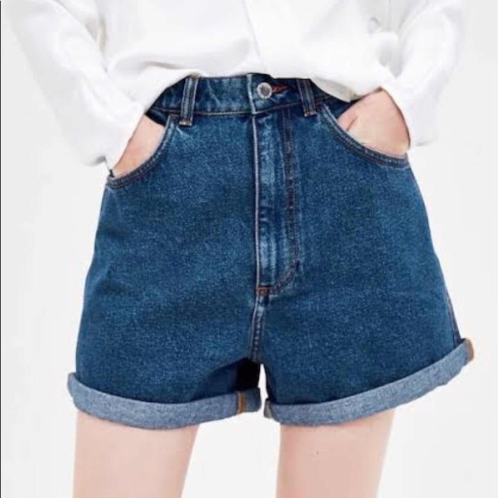 High waisted mom shorts
